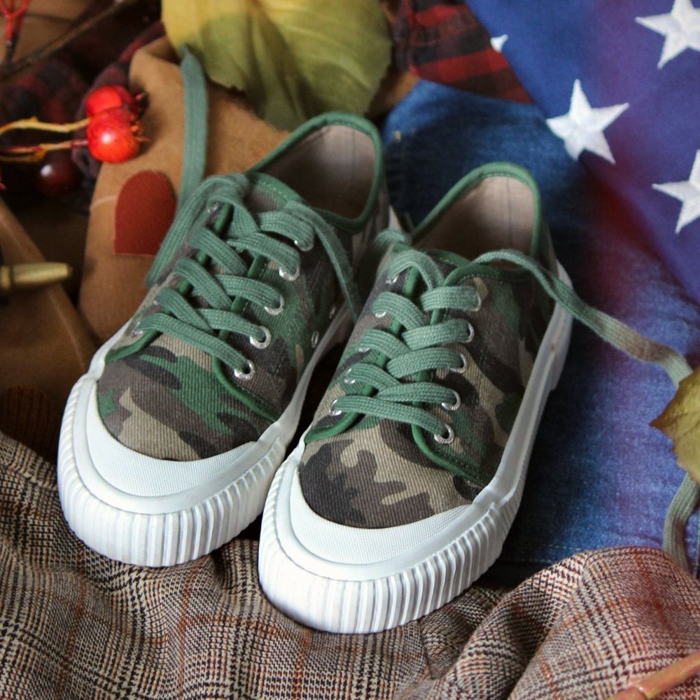 Camo Guffy Women's Casual Canvas Sneakers